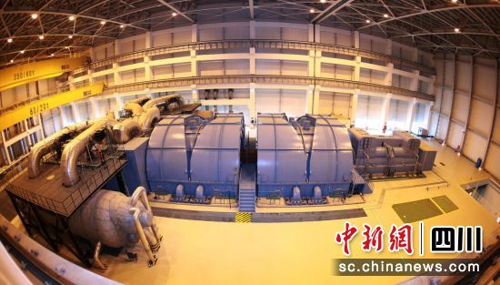 “华龙一号”全球首堆示范工程福清核电汽轮发电机组。球盟会电气 供图